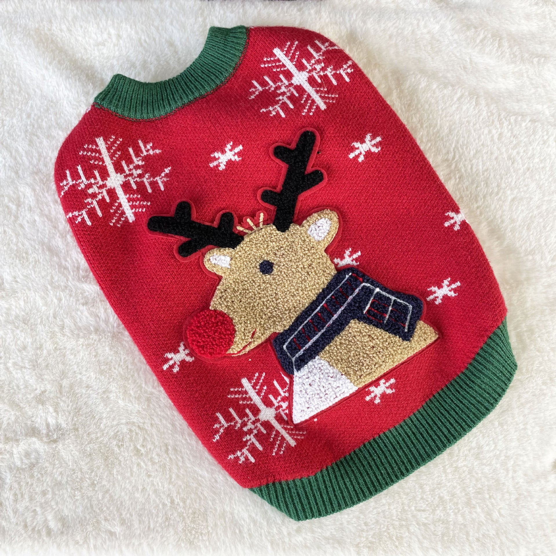 Pet Clothes New Christmas Padded Dog Sweater