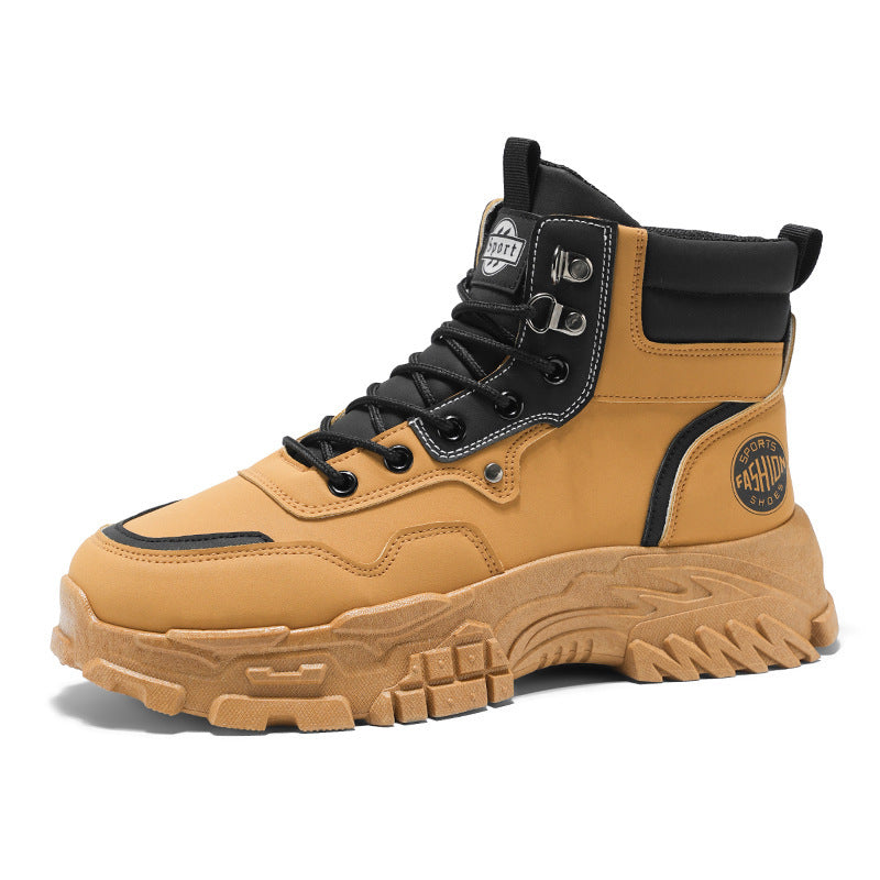 Men's Martin Boots Breathable High-top Work Shoes