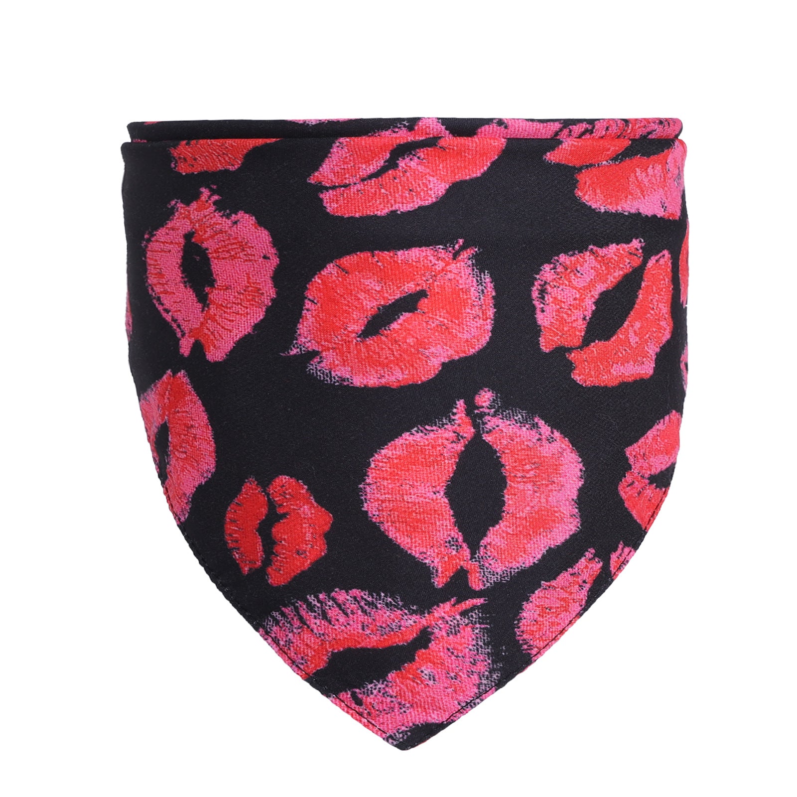 Pet Saliva Towel Scarf Love Triangle