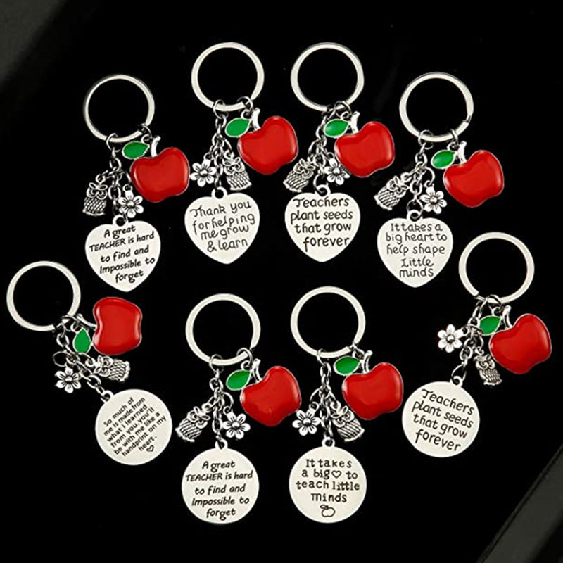 Alloy Lettering Keychain Valentine's Day Birthday Christmas Teacher Gift