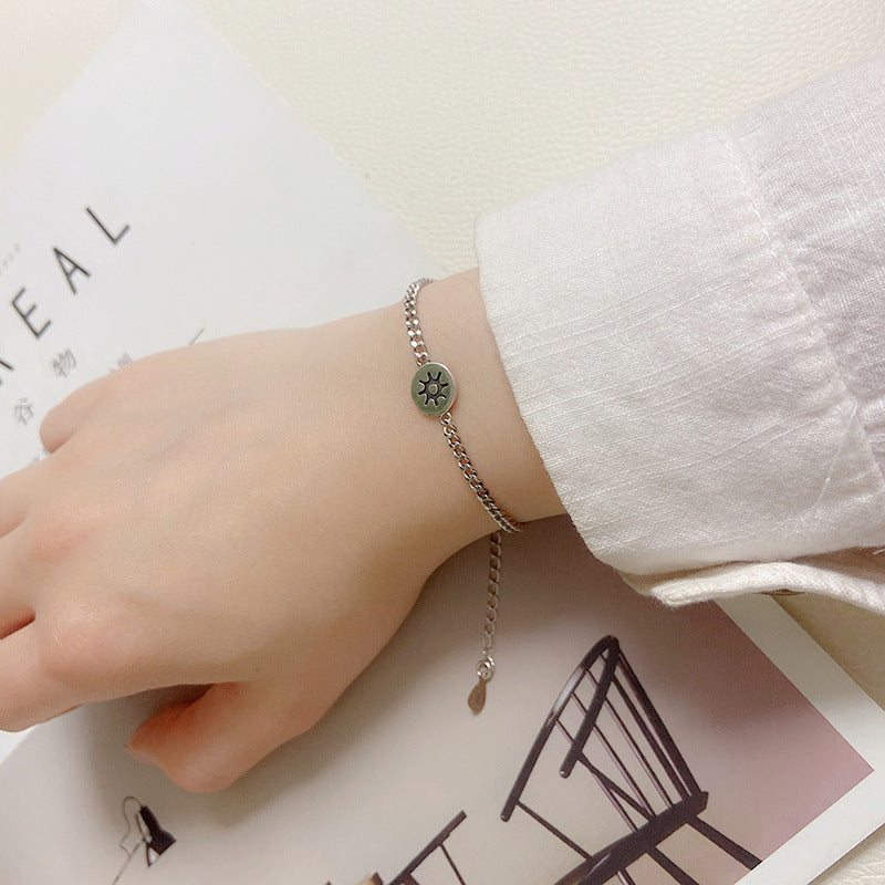 Sterling Silver Vintage Distressed Bracelet Femininity