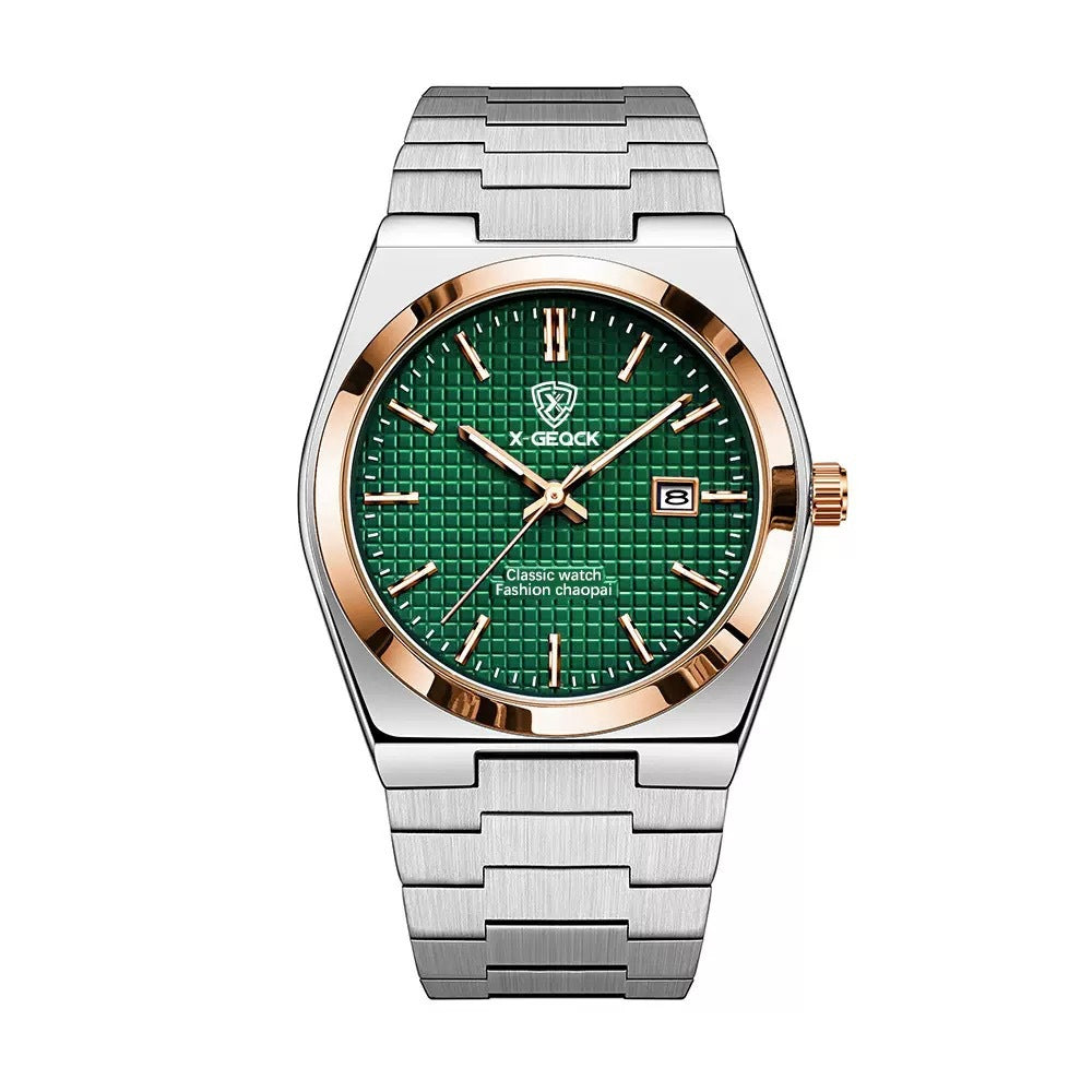 Butterfly Clasp Men's Quartz Swiss Watch