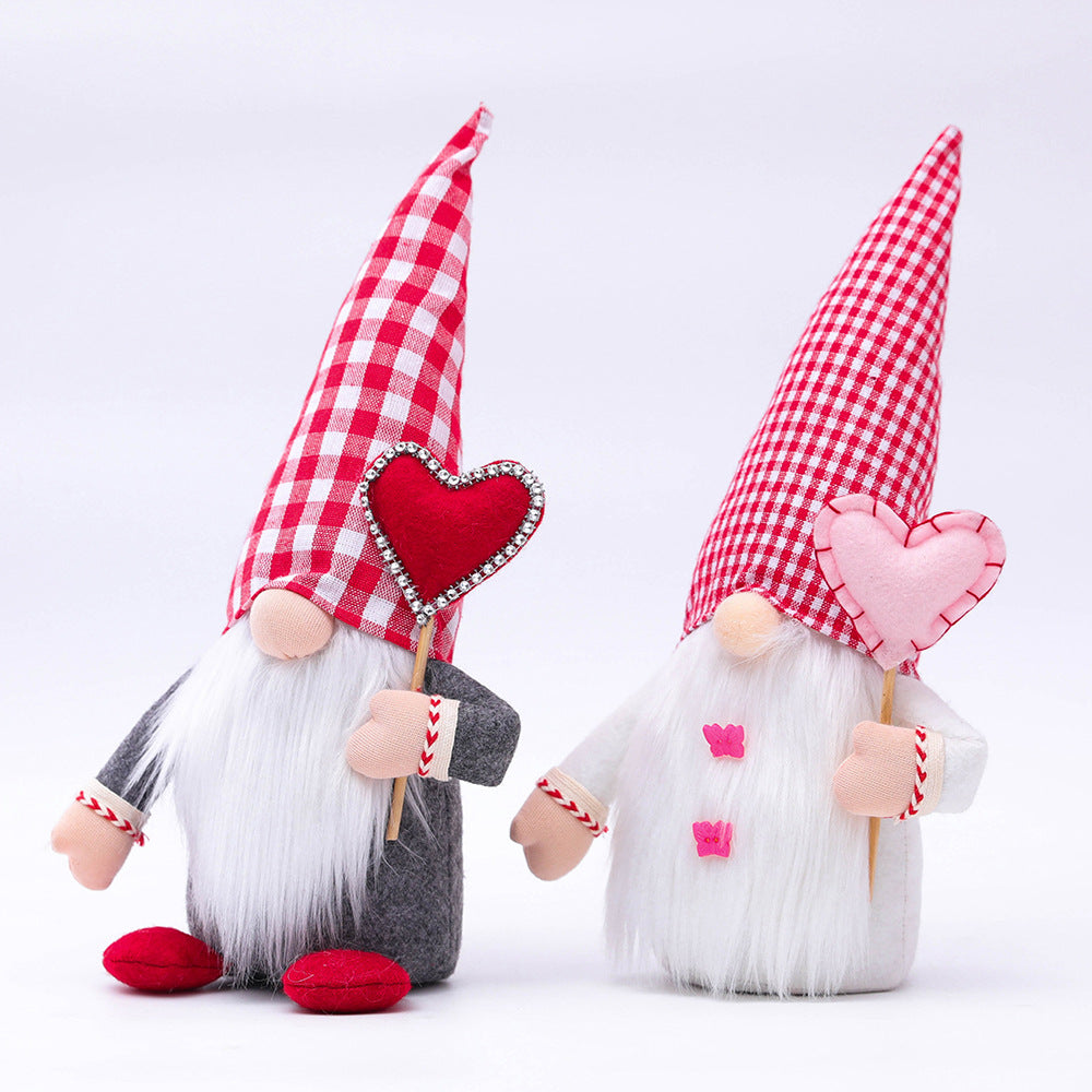 Valentine's Day Love Shape Faceless Doll Gift Fabric Doll