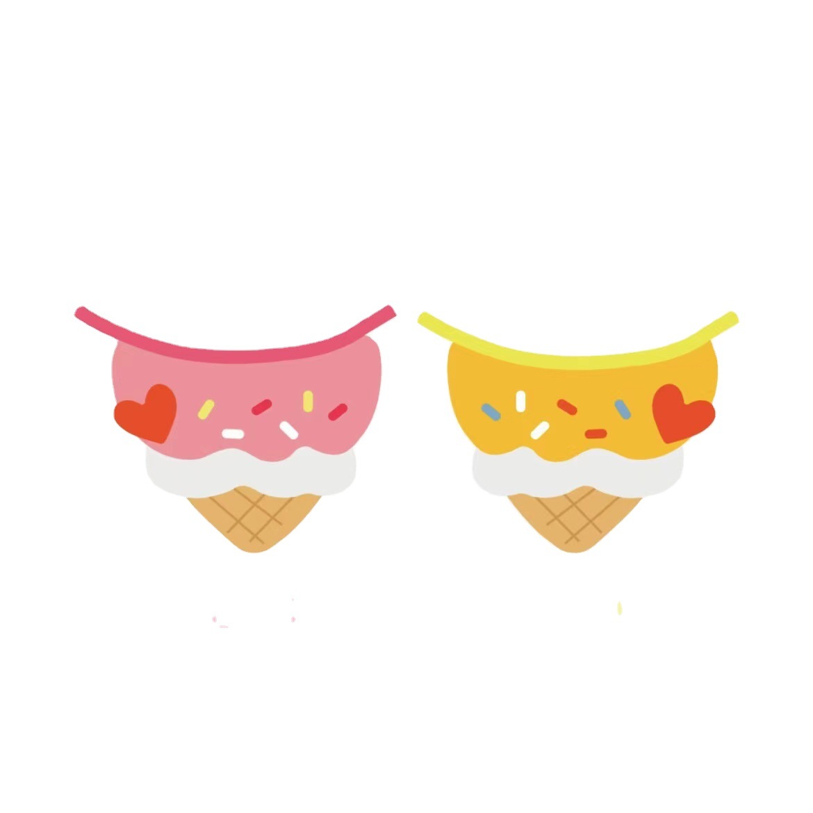 Cute Ice Cream Dog Bib Cat Pet Saliva Pocket Saliva Towel