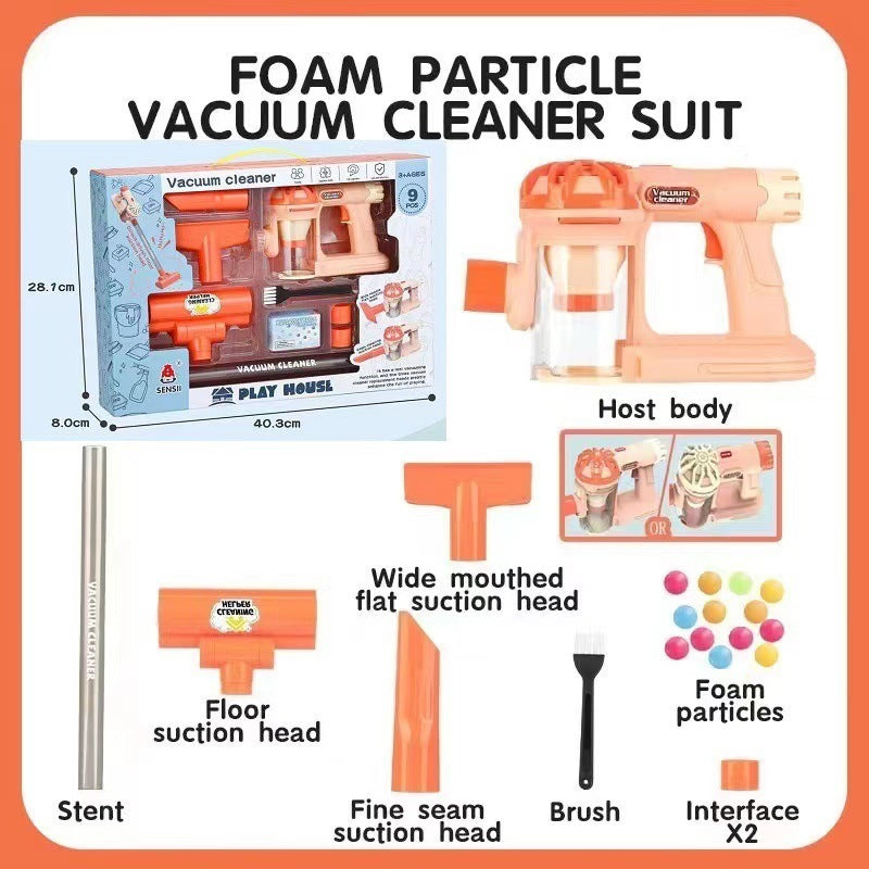 Kids' Pretend Play Simulation Electric Vacuum Cleaner Toy