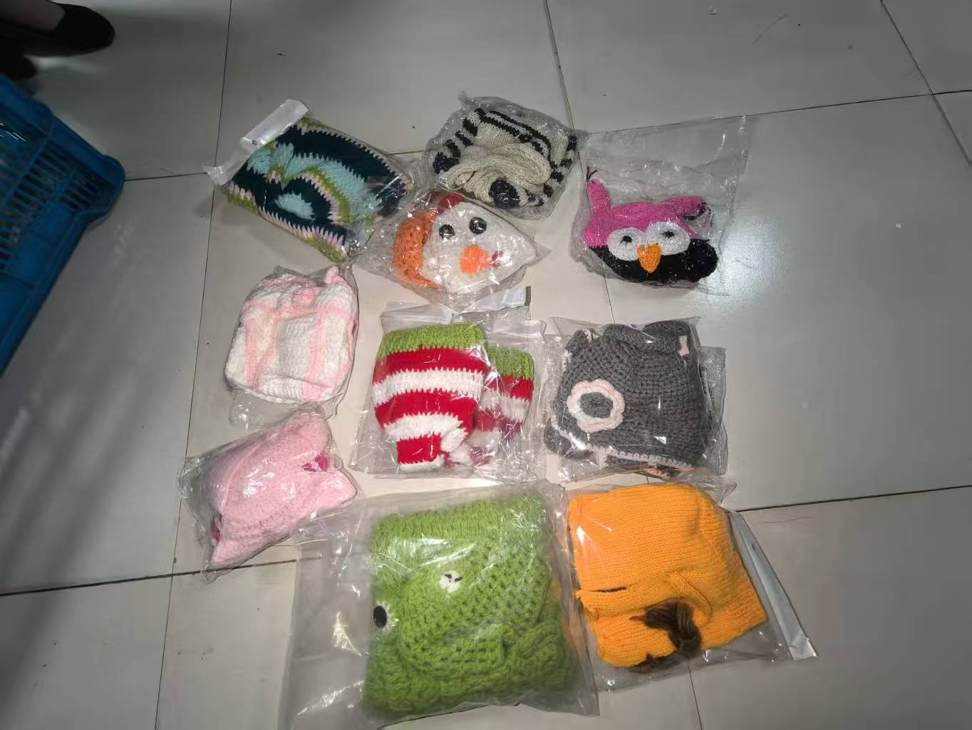Hand-knitted Cartoon Animal-shaped Newborn Photography Outfits