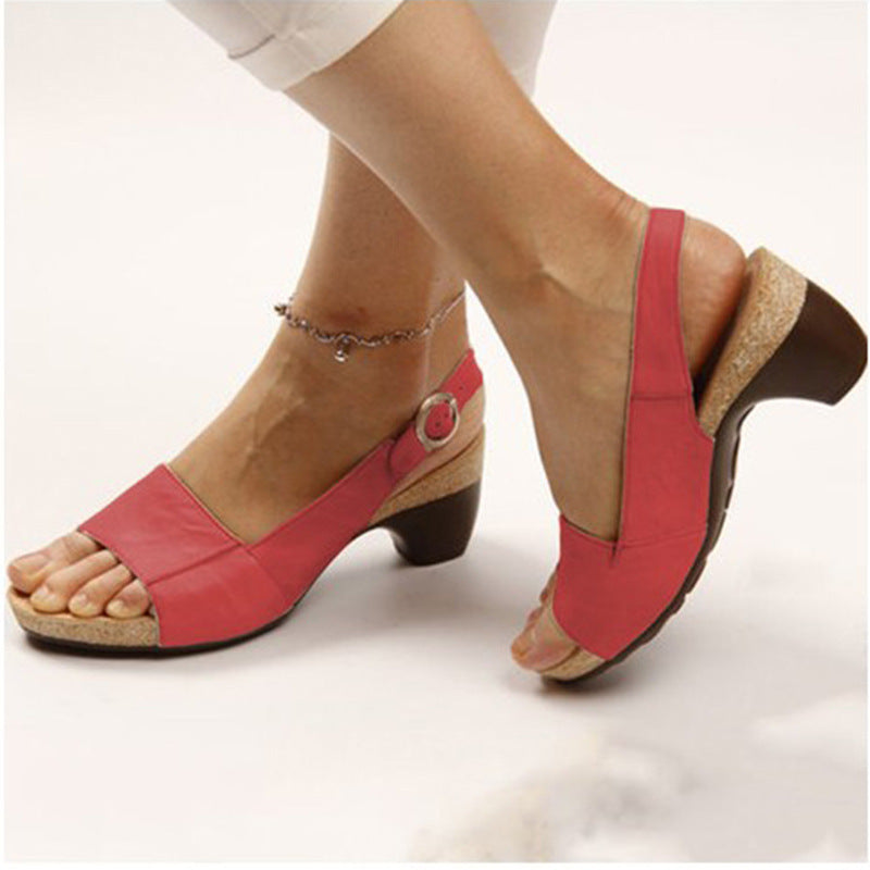 European And American Large Size Women's Wedge Heel Spring And Summer Casual Shoes