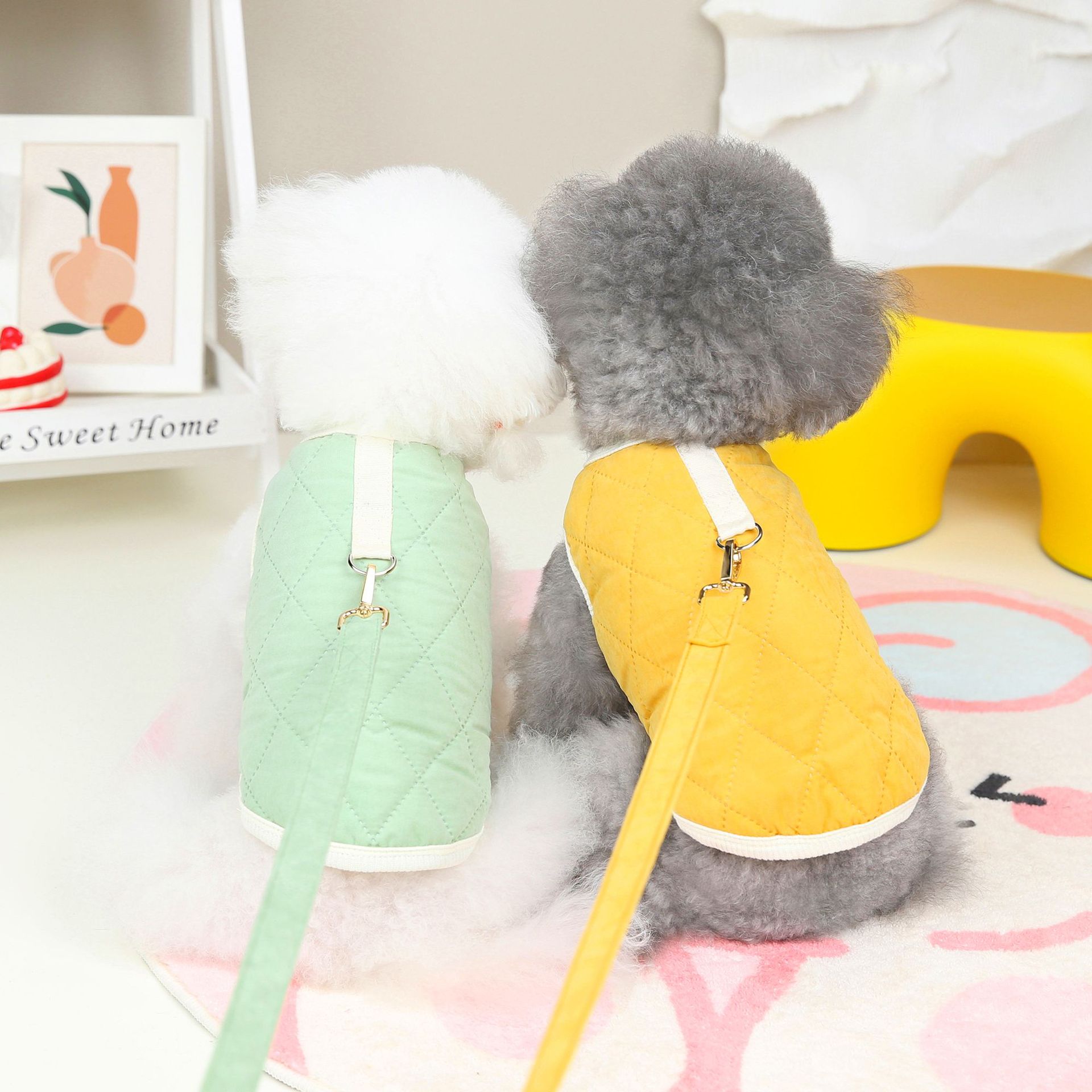 Pet Clothes Cotton Vest Diamond